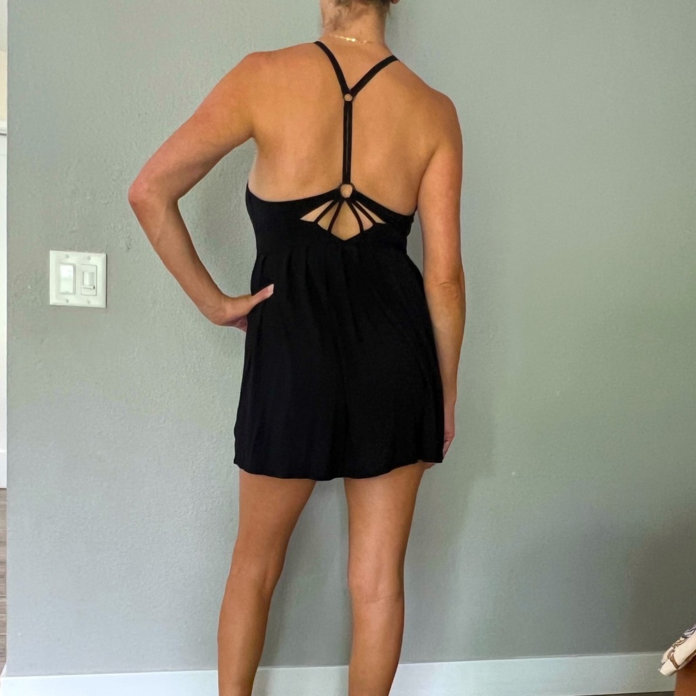 Silence and noise black mini dress size m